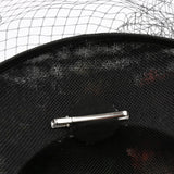 Maxbell Womens Wedding Bridal 1920s Veil Fascinator Hats Headpieces Hair Clip Black