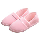 Maxbell Women Cotton Knit Anti-Slip House Slipper Washable Home Shoes 37-38 Gray
