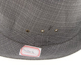 Maxbell Men Women Vintage Summer Gangster Trilby Linen Fedora Hat 58cm Gray