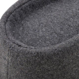 Men's Manhattan Structured Gangster Trilby Irish Wool Felt Fedora Hat  Gray