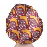 Maxbell Womens Chemo Hat Salon Night Sleep Cap Turban Headwear for Cancer Leaves