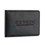 Maxbell Unisex Slim Waterproof Leather Wallet Credit Card Holder Case Sleeve Black