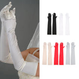 Maxbell Women's Long 1920s Opera Gloves Evening Wedding Sun Block Elbow Gloves Black