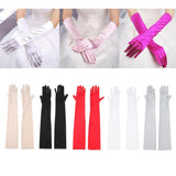 Maxbell Women's Long 1920s Opera Gloves Evening Wedding Sun Block Elbow Gloves Black