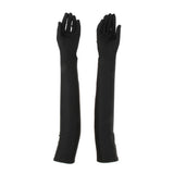 Maxbell Women's Long 1920s Opera Gloves Evening Wedding Sun Block Elbow Gloves Black
