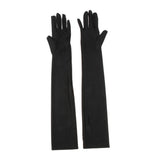 Maxbell Women's Long 1920s Opera Gloves Evening Wedding Sun Block Elbow Gloves Black