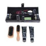 Maxbell 10Pcs Unisex Shoe Care Kit Professional Travel Shoes Boots Shine Brush Kit