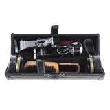 Maxbell 10Pcs Unisex Shoe Care Kit Professional Travel Shoes Boots Shine Brush Kit