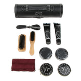 Maxbell 10Pcs Unisex Shoe Care Kit Professional Travel Shoes Boots Shine Brush Kit