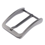 Mens Alloy Antique Belt Buckle Single Prong Rectangular Pin Buckle Gray