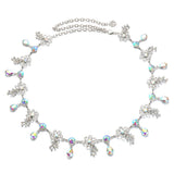 Maxbell Crystal Rhinestone Waist Chain Belt for Dress Belly Chain Jewelry Flowers 1