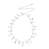 Maxbell Crystal Rhinestone Waist Chain Belt for Dress Belly Chain Jewelry Flowers 1
