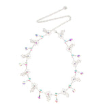 Maxbell Crystal Rhinestone Waist Chain Belt for Dress Belly Chain Jewelry Flowers 1