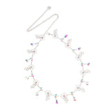 Maxbell Crystal Rhinestone Waist Chain Belt for Dress Belly Chain Jewelry Flowers 1