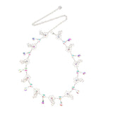 Maxbell Crystal Rhinestone Waist Chain Belt for Dress Belly Chain Jewelry Flowers 1