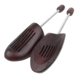 Maxbell 1Pair Practical Wood Shoe Tree Adjustable Spring Shoe Stretcher Unisex Men
