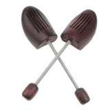 Maxbell 1Pair Practical Wood Shoe Tree Adjustable Spring Shoe Stretcher Unisex Men