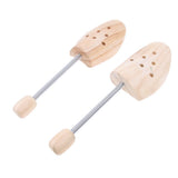 Maxbell 1 Pair Coil Spring Shoe Shapers Stretcher Cedar Wood Shoe Tree Unisex Small