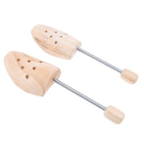 Maxbell 1 Pair Coil Spring Shoe Shapers Stretcher Cedar Wood Shoe Tree Unisex Small