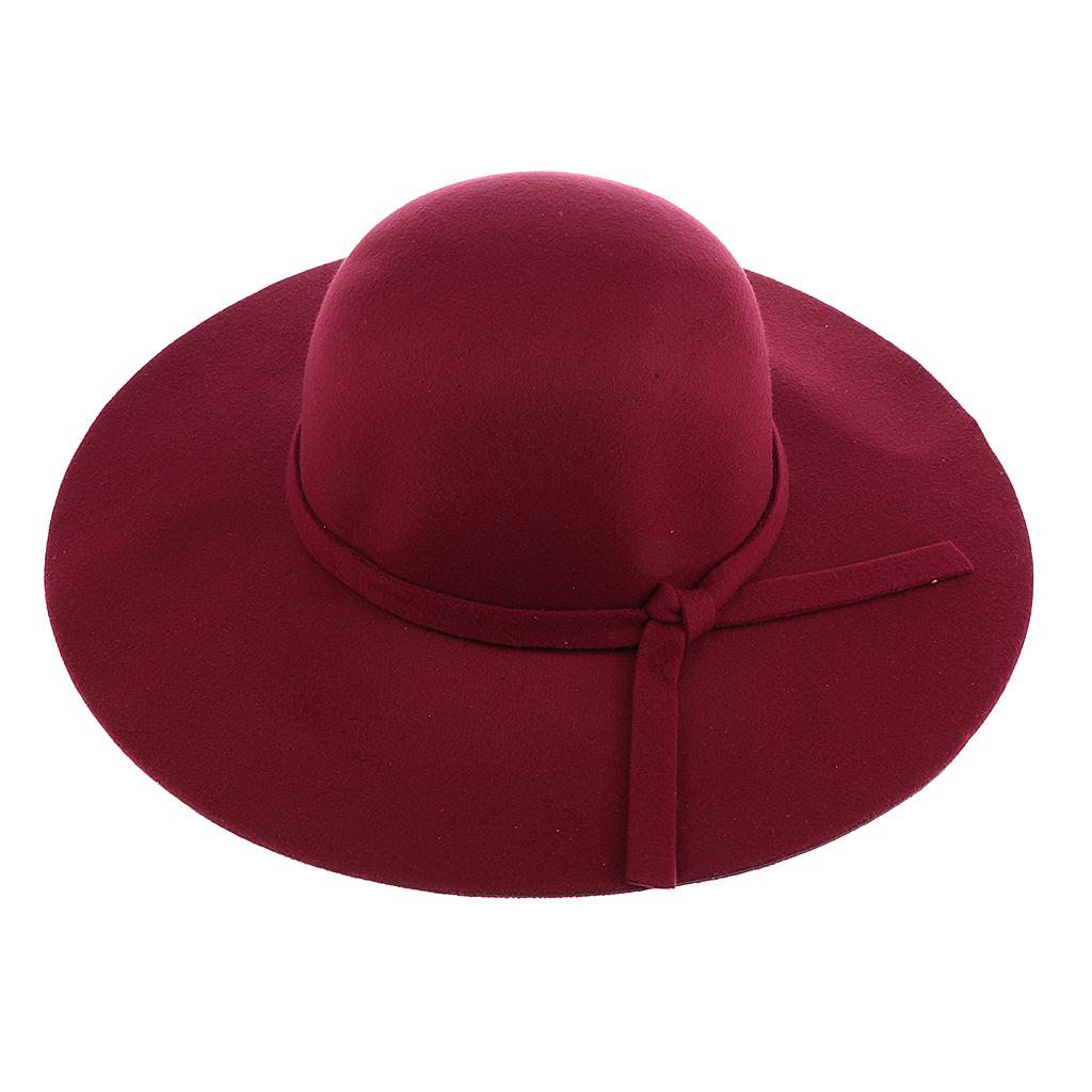 ⚡️Buy Maxbell Vintage Wool Felt Fedora Hat Foldable Floppy Wide