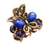 Maxbell Women Mini Butterfly Hair Claw Clip Hair Accessories Headwear Jewelry Blue