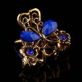 Maxbell Women Mini Butterfly Hair Claw Clip Hair Accessories Headwear Jewelry Blue