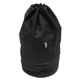 Maxbell Basketball Carry Bag Mesh Sports Equipment Backpack Shoulder Strap Black