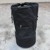 Maxbell Basketball Carry Bag Mesh Sports Equipment Backpack Shoulder Strap Black