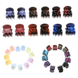 Maxbell 12Pieces Fashion Women Resin Mini Hairpin 6 Claws Girls Hair Clip Clamp 01