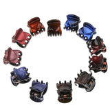 Maxbell 12Pieces Fashion Women Resin Mini Hairpin 6 Claws Girls Hair Clip Clamp 01