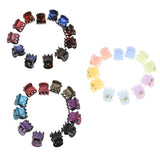Maxbell 12Pieces Fashion Women Resin Mini Hairpin 6 Claws Girls Hair Clip Clamp 01