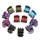 Maxbell 12Pieces Fashion Women Resin Mini Hairpin 6 Claws Girls Hair Clip Clamp 01