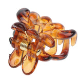 Maxbell 12x Women Mini Hair Claw Clips Plastic Hair Clamps Octopus Jaw Hairpin Brown