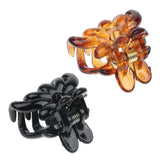 Maxbell 12x Women Mini Hair Claw Clips Plastic Hair Clamps Octopus Jaw Hairpin Brown