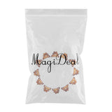 Maxbell 12x Women Mini Hair Claw Clips Plastic Hair Clamps Octopus Jaw Hairpin Brown