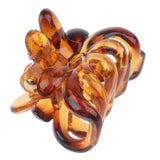 Maxbell 12x Women Mini Hair Claw Clips Plastic Hair Clamps Octopus Jaw Hairpin Brown