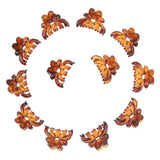 Maxbell 12x Women Mini Hair Claw Clips Plastic Hair Clamps Octopus Jaw Hairpin Brown