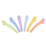 12pcs Plastic Duck Bill Teeth Bows Hair Clip Non Slip Hairpin Accessories 03