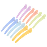 12pcs Plastic Duck Bill Teeth Bows Hair Clip Non Slip Hairpin Accessories 03