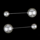 Maxbell Pearl Brooch Lapel Pin Breastpin Women Collar Safety Pin Silver design 1 - Aladdin Shoppers
