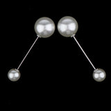 Maxbell Pearl Brooch Lapel Pin Breastpin Women Collar Safety Pin Silver design 1 - Aladdin Shoppers