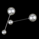 Maxbell Pearl Brooch Lapel Pin Breastpin Women Collar Safety Pin Silver design 1 - Aladdin Shoppers