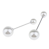 Maxbell Maxbell Pearl Brooch Lapel Pin Breastpin Women Collar Safety Pin Silver design 1