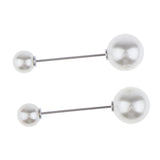 Maxbell Pearl Brooch Lapel Pin Breastpin Women Collar Safety Pin Silver design 1 - Aladdin Shoppers
