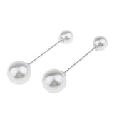 Maxbell Pearl Brooch Lapel Pin Breastpin Women Collar Safety Pin Silver design 1 - Aladdin Shoppers