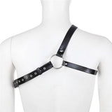 Maxbell Men Punk PU Leather Chest Body Harness Belt Adjustable Buckle Strap Clubwear