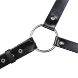 Maxbell Men Punk PU Leather Chest Body Harness Belt Adjustable Buckle Strap Clubwear