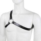 Maxbell Men Punk PU Leather Chest Body Harness Belt Adjustable Buckle Strap Clubwear
