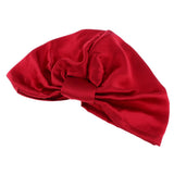 Womens Pure Silk Sleeping Hats Wrap Night Cap Hair Care Bonnet