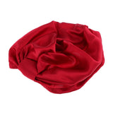 Womens Pure Silk Sleeping Hats Wrap Night Cap Hair Care Bonnet